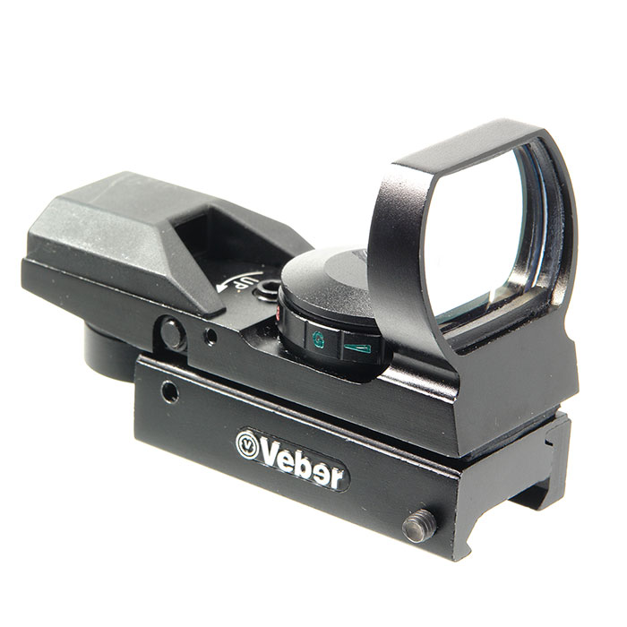 

Прицел коллиматорный Veber 1*22*33 RG Weaver, 23072, Черный, 23072