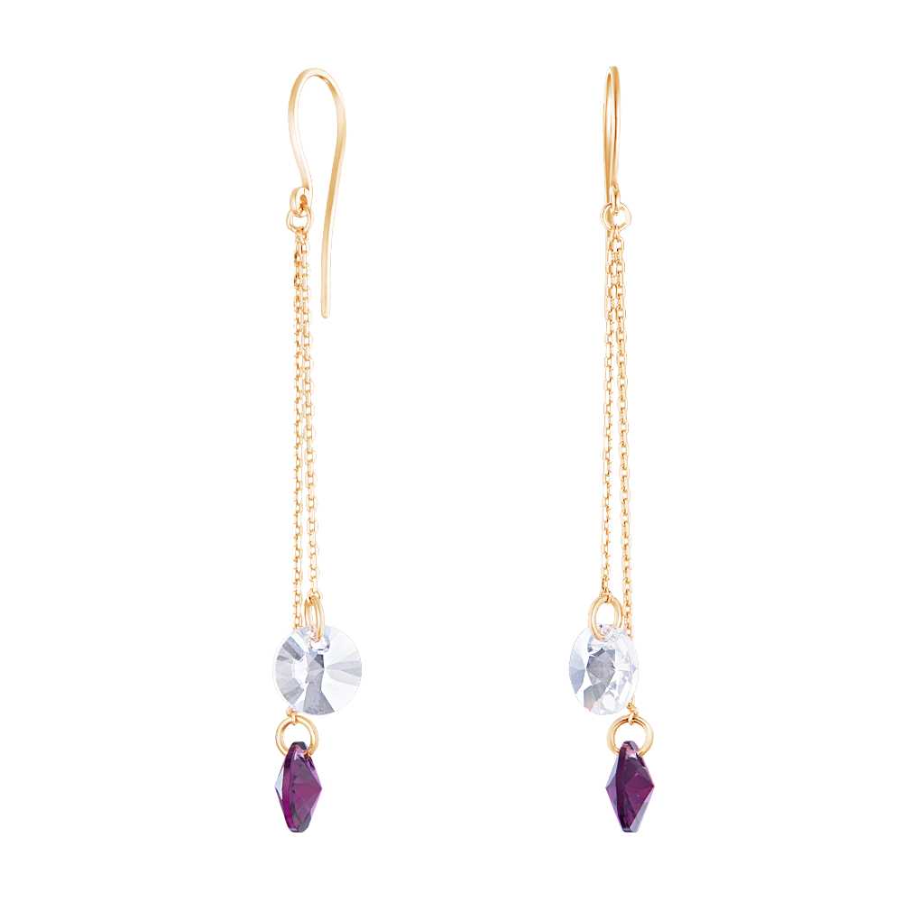 

Серьги из серебра со swarovski ЮВЕЛИР КАРАТ 2129443/95п