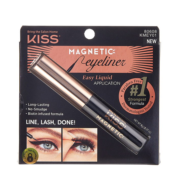 фото Магнитная подводка для накладных ресниц kiss black, magnetic eyeliner, 1 шт