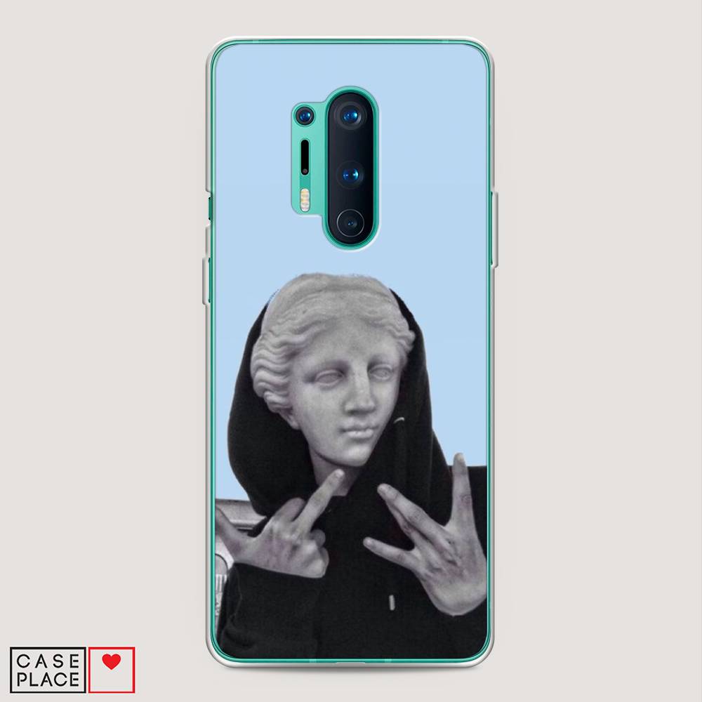 

Чехол Awog на OnePlus 8 Pro / ВанПлас 8 Pro "SWAG статуя", Голубой, 151050-9