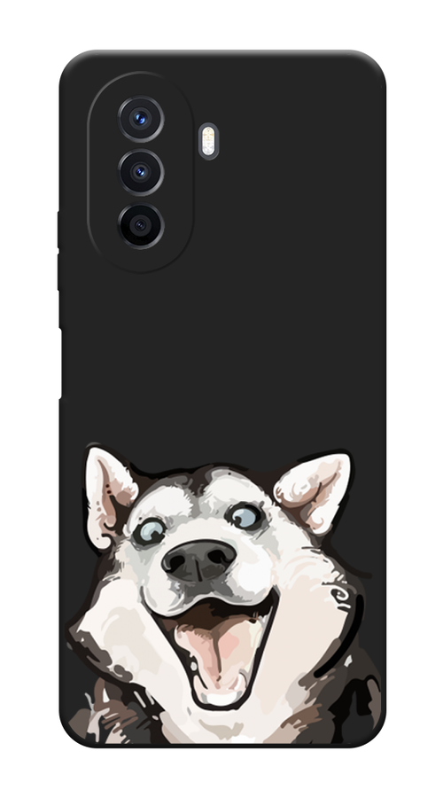 

Чехол Awog на Huawei Nova Y70/Y71 "Радостный хаски", Белый;голубой;черный, 6122952-1
