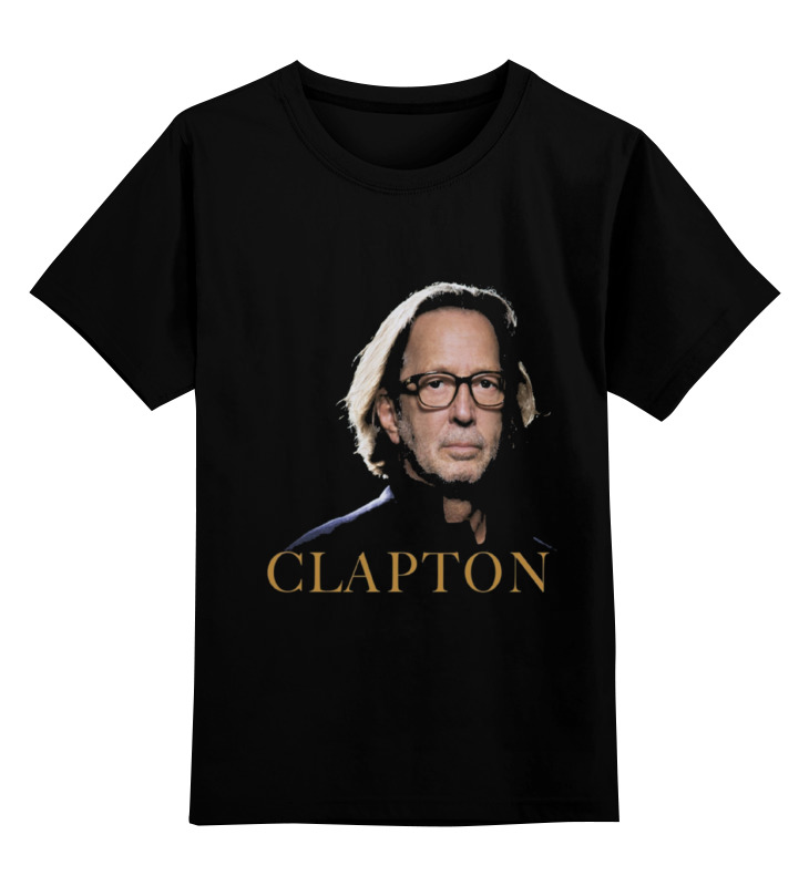 

Детская футболка Printio Clapton цв.черный р.140, 0000000731743