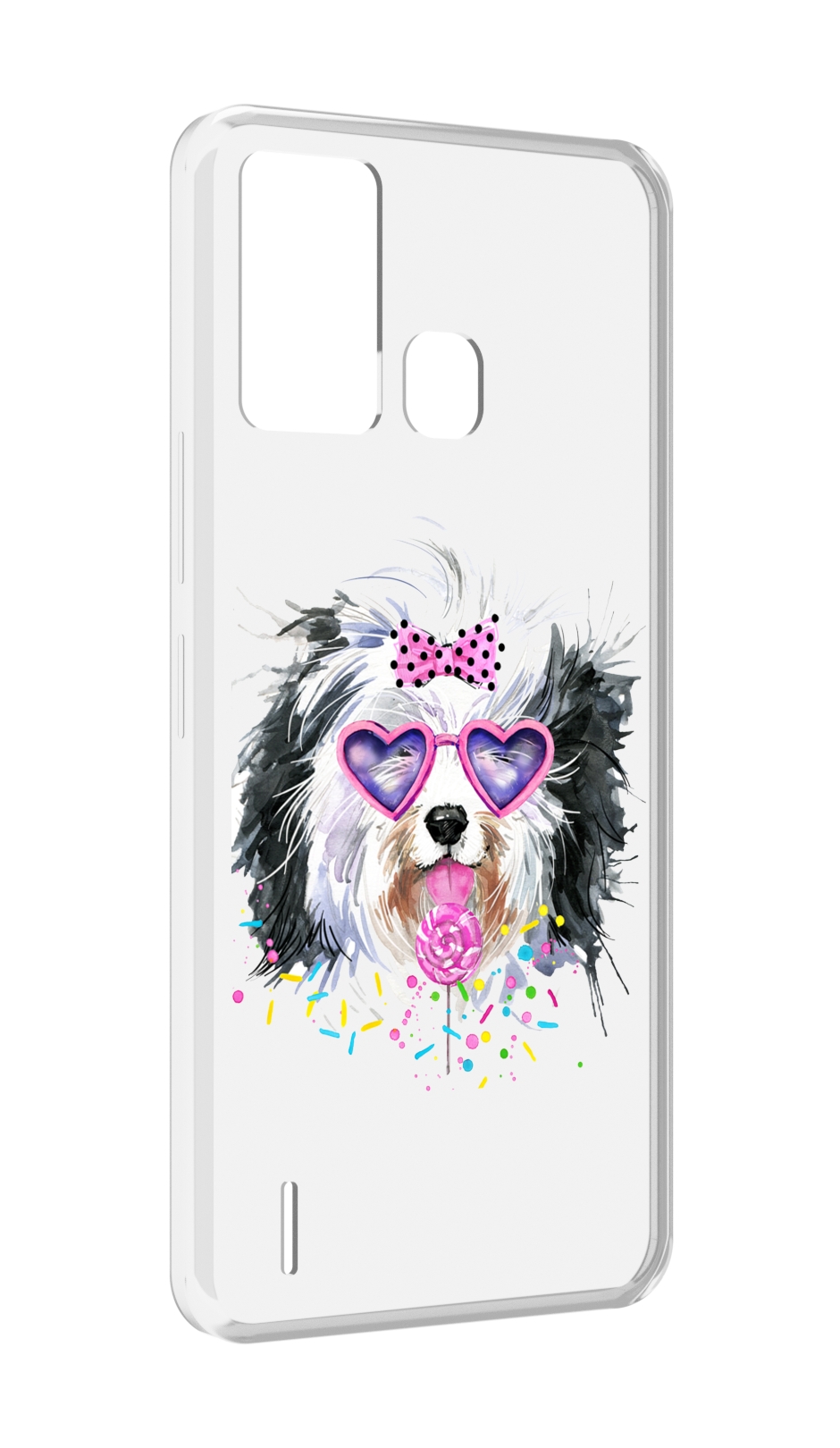 

Чехол MyPads пушистик для ITEL S16 / ITEL Vision 1 Pro, Прозрачный, Tocco