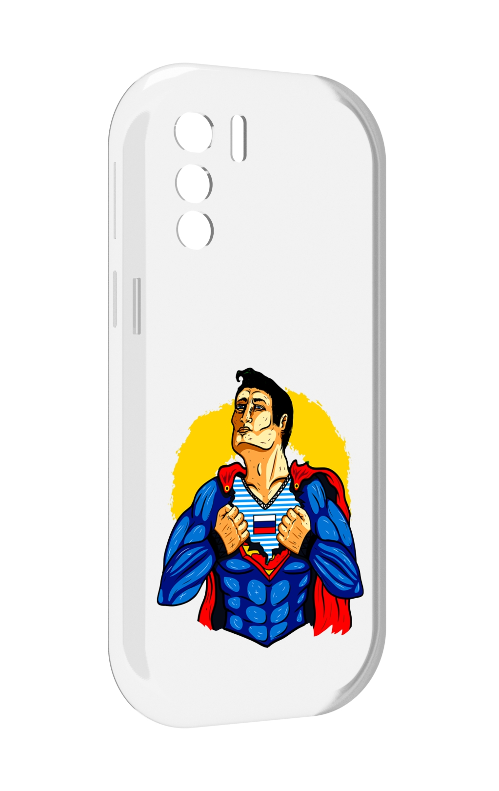 

Чехол MyPads русский супермен для UleFone Note 13P, Прозрачный, Tocco
