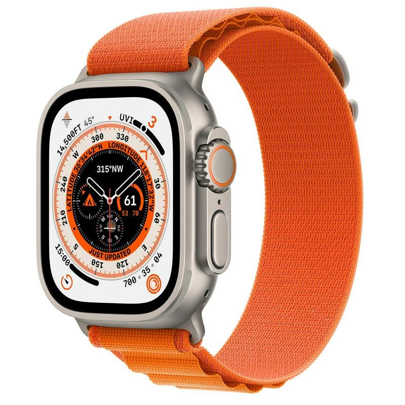 Смарт - часы Apple Watch Ultra GPS + Cellular 49мм Titanium Case with Orange Alpine L