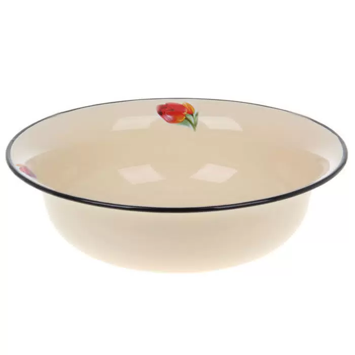 Миска 4л Лысьвенская эмаль С-0314/5Км Ласковый май кремовый