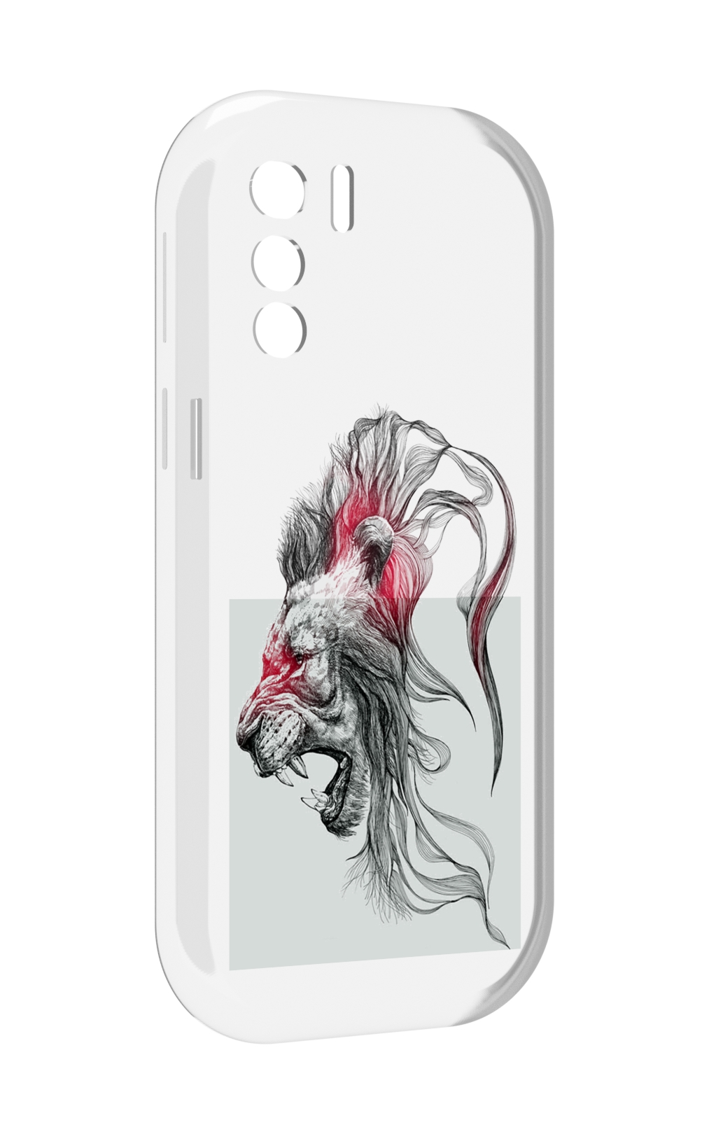 

Чехол MyPads разъяренный лев для UleFone Note 13P, Прозрачный, Tocco