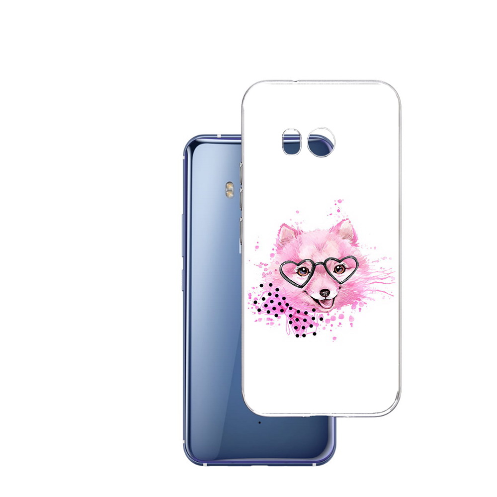 

Чехол MyPads Tocco для HTC U11 розовый волченок, Прозрачный, Tocco