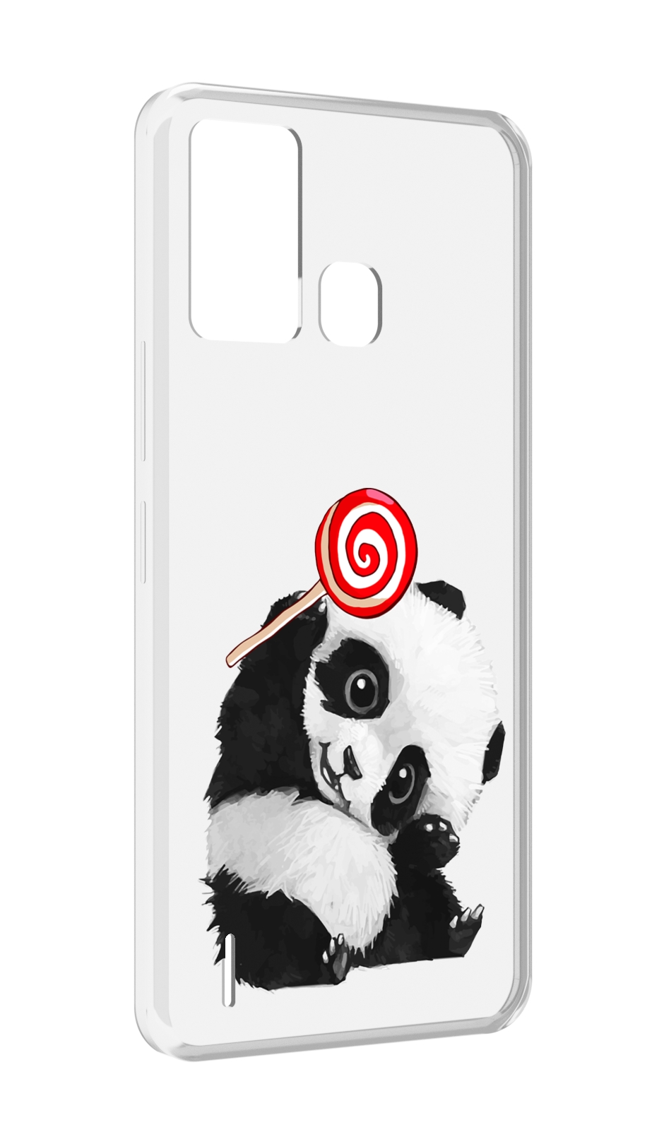 

Чехол MyPads панда с леденцом для ITEL S16 / ITEL Vision 1 Pro, Прозрачный, Tocco