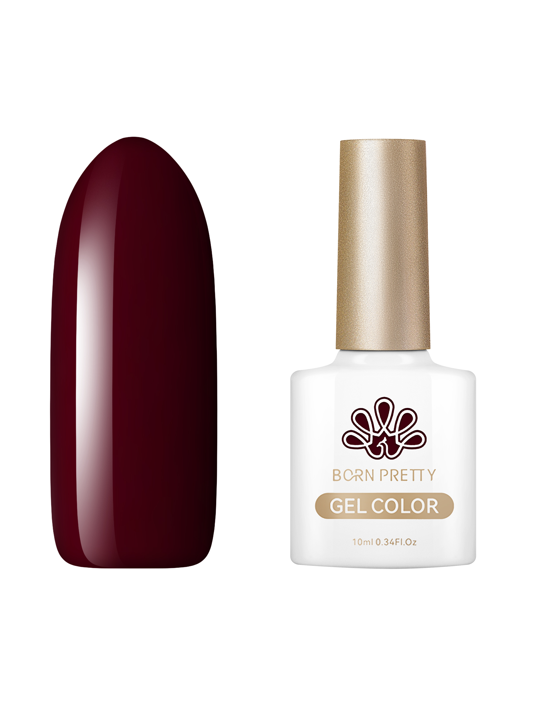 

Гель-лак для ногтей Born Pretty Color gel CG084 10 мл, Бордовый, Color gel