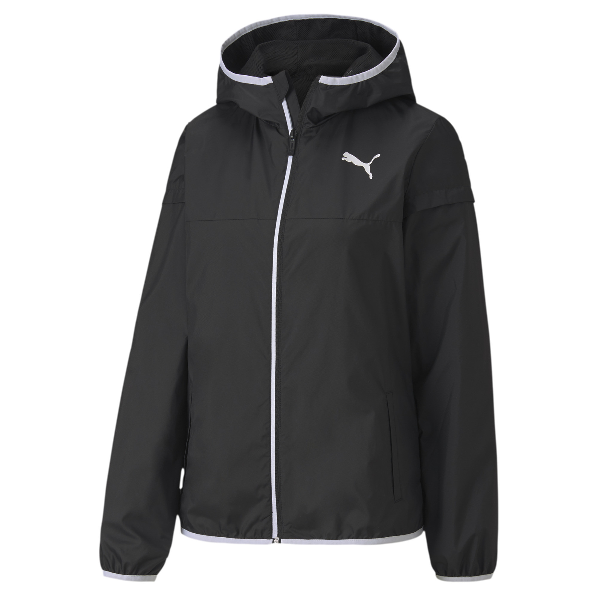 фото Спортивная куртка женская puma essentials solid windbreaker черная m