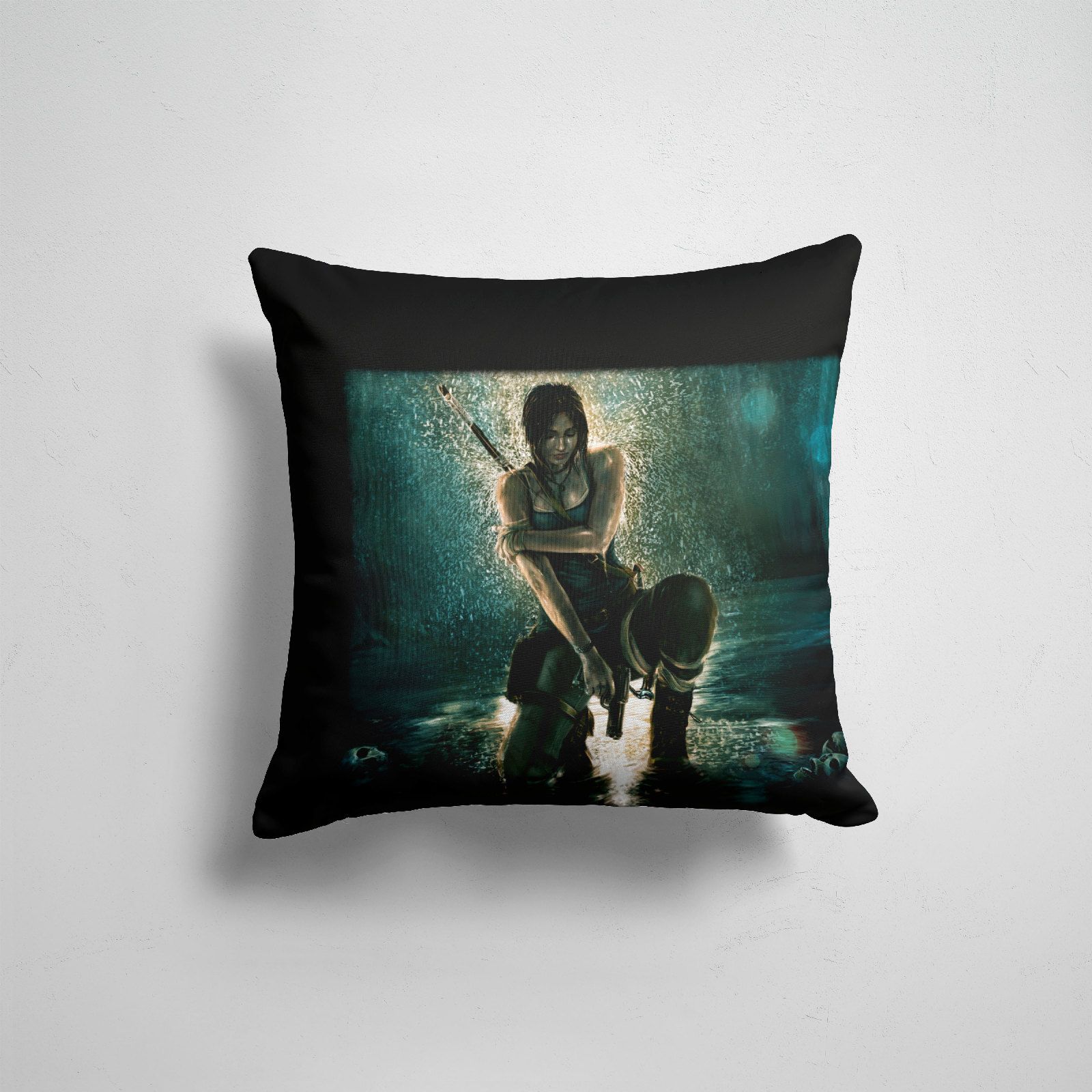 

Подушка декоративная 45х45см Геймерам Tomb Raider TOMB RAIDER, Разноцветный