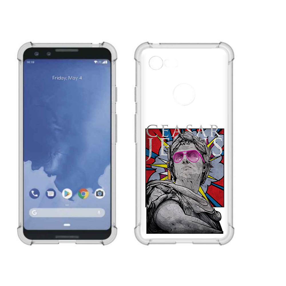 

Чехол MyPads Tocco для Google Pixel 3 крутая статуя свободы, Прозрачный, Tocco