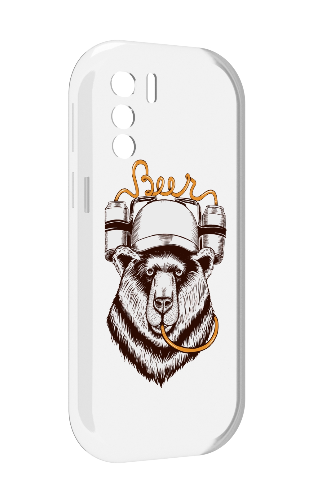 

Чехол MyPads пивной медведь для UleFone Note 13P, Прозрачный, Tocco