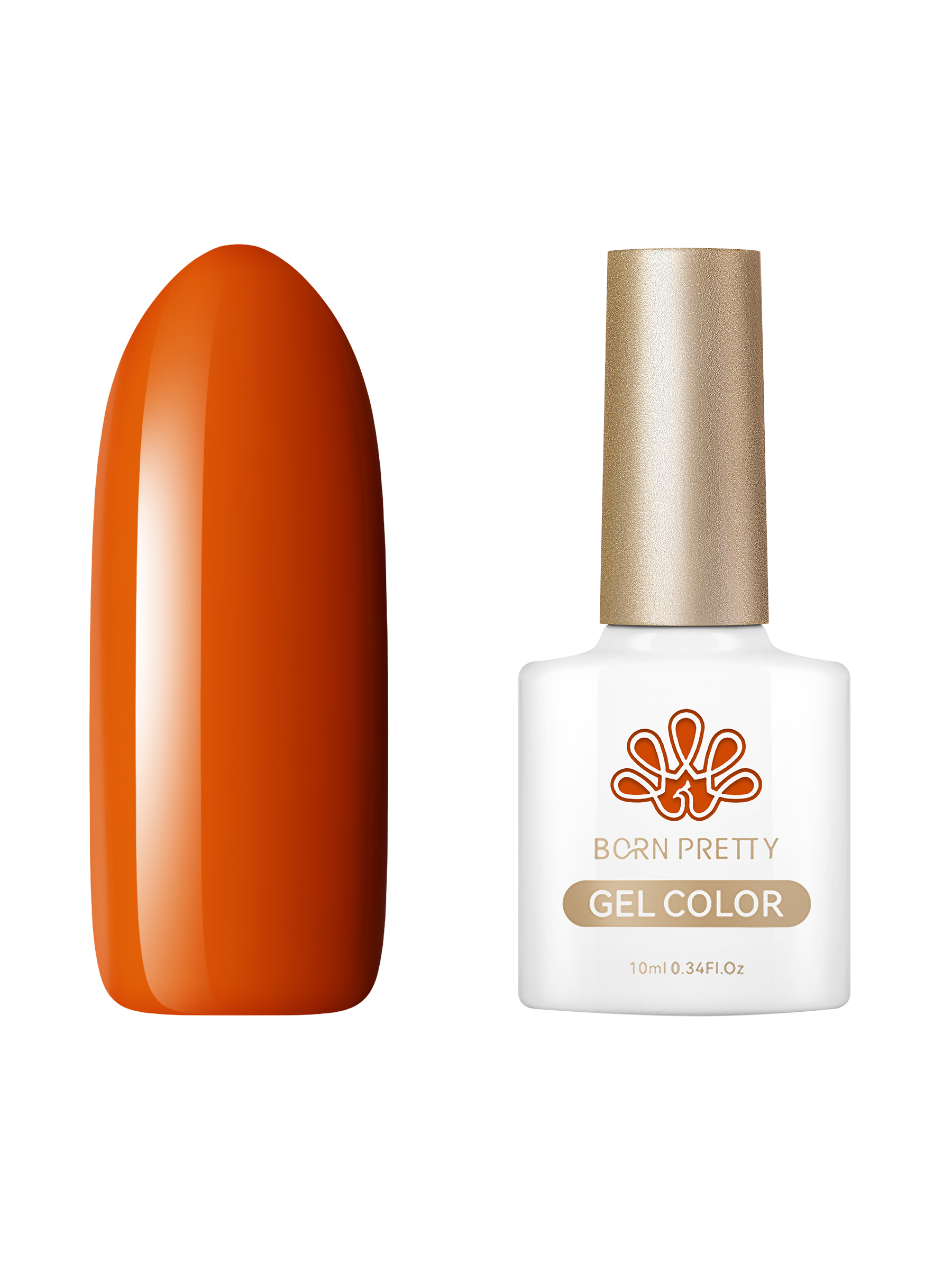 

Гель-лак для ногтей Born Pretty Color gel CG076 10 мл, Оранжевый, Color gel