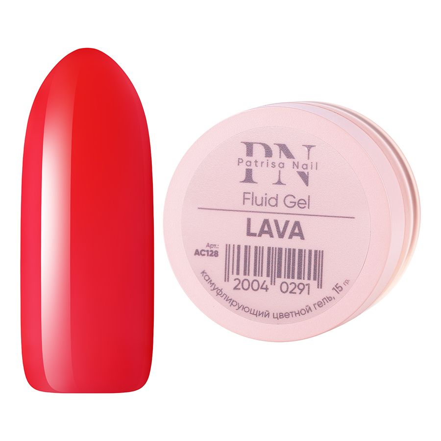 Камуфлирующий цветной гель Patrisa nail Lava 15 г