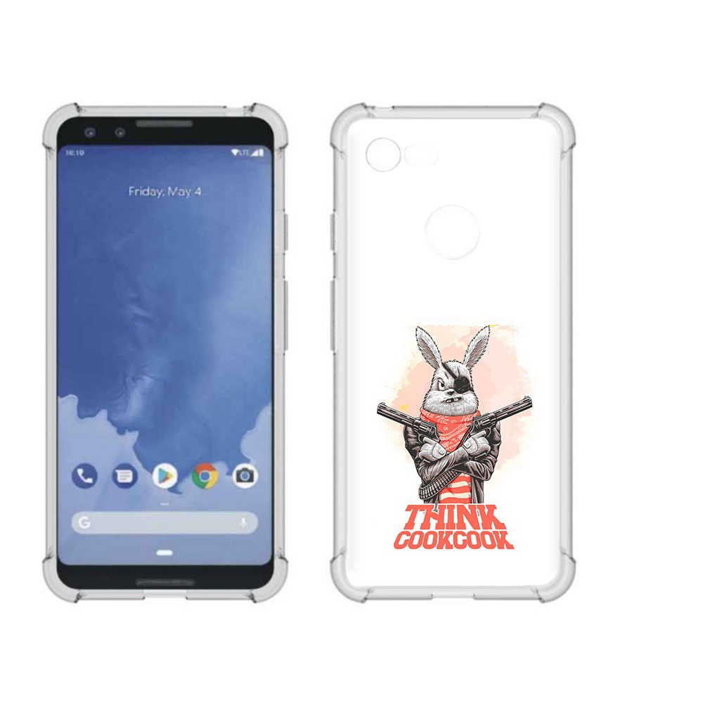 

Чехол MyPads Tocco для Google Pixel 3 кролик пират, Прозрачный, Tocco