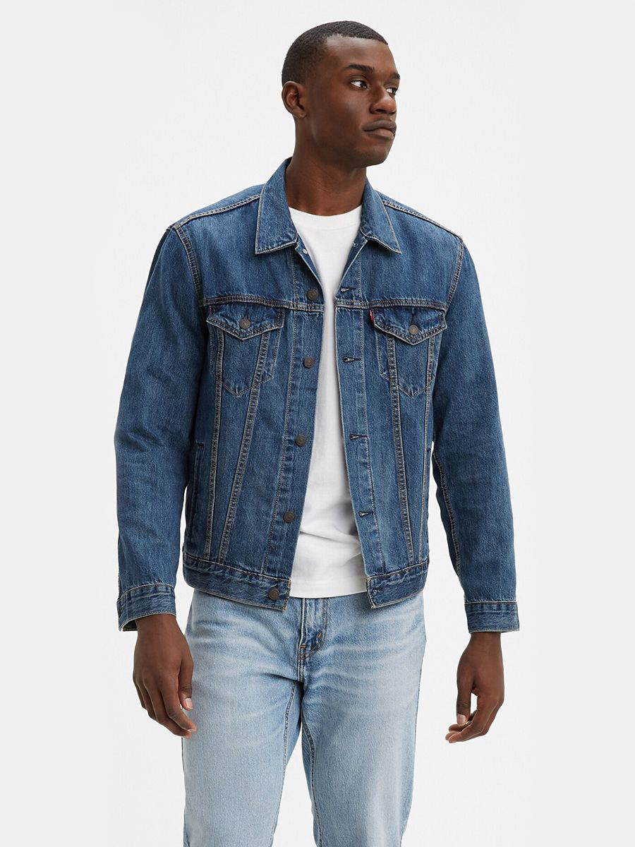 

Джинсовая куртка мужская Levi's The Trucker Jacket синяя S, Синий, The Trucker Jacket