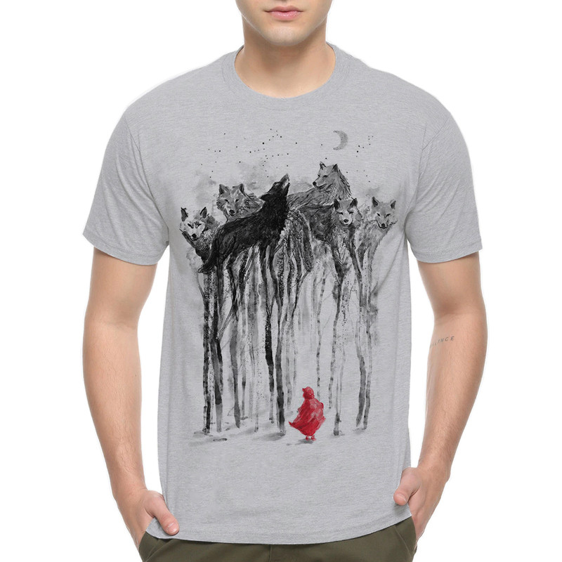 

Футболка мужская Dream Shirts Красная Шапочка серая M, Серый, "Красная Шапочка"