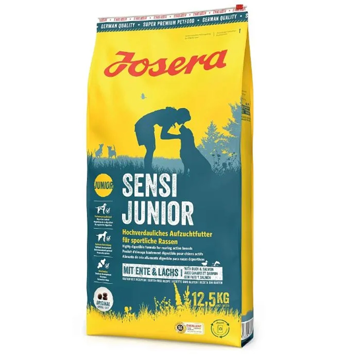 

Сухой корм для собак Josera SensiJunior, утка и лосось, 12,5 кг