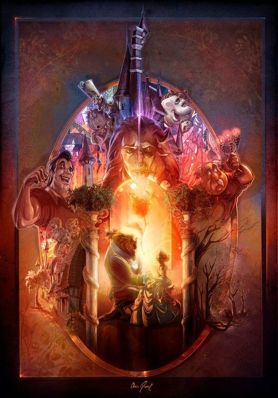

Постер к мультфильму "Красавица и чудовище" (Beauty and the Beast) A3