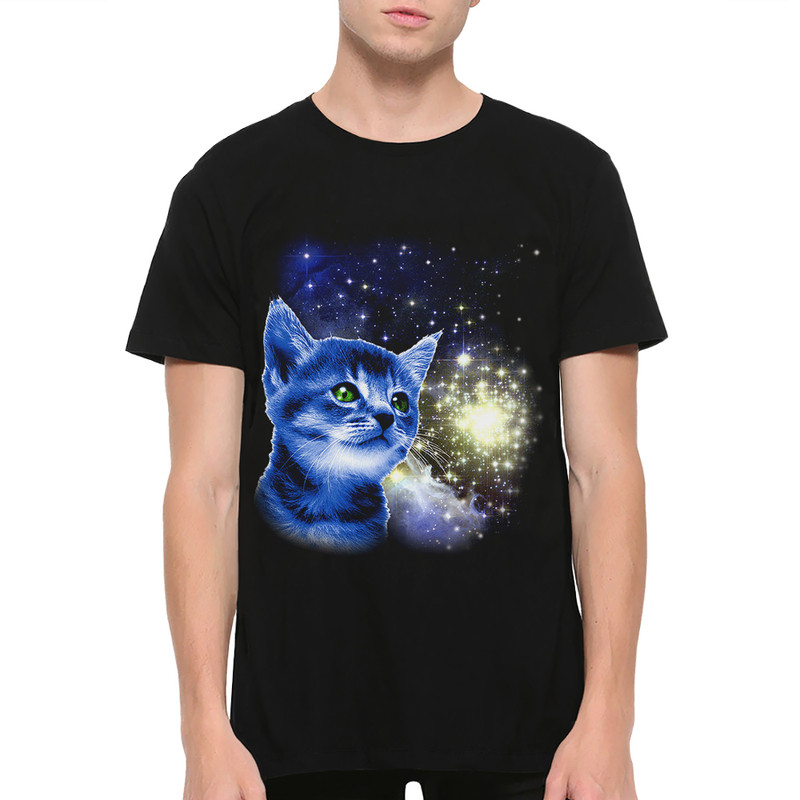 

Футболка мужская Dream Shirts Котик и Космос черная 3XL, Черный, Котик и Космос