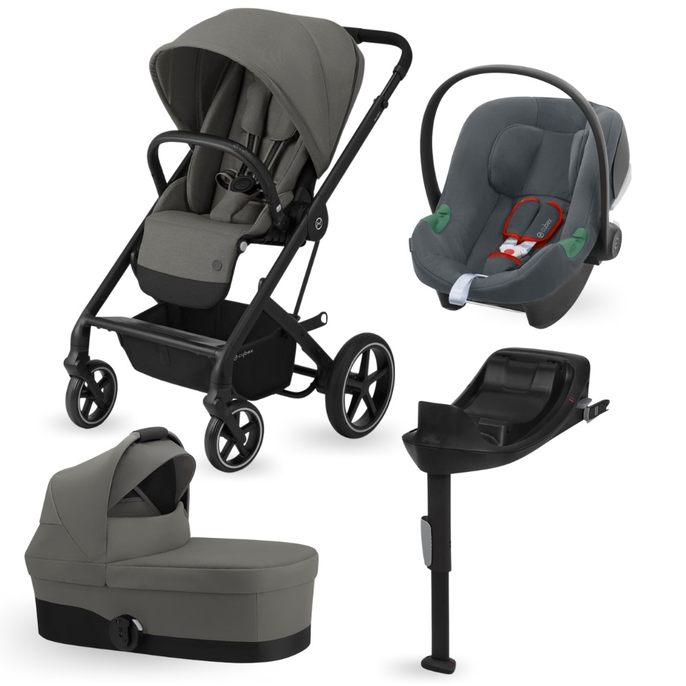 

Коляска 4в1 Cybex Balios S Lux Soho Grey с базой isofix (адаптером, дождевиком, москитной, Balios S Lux 3в1