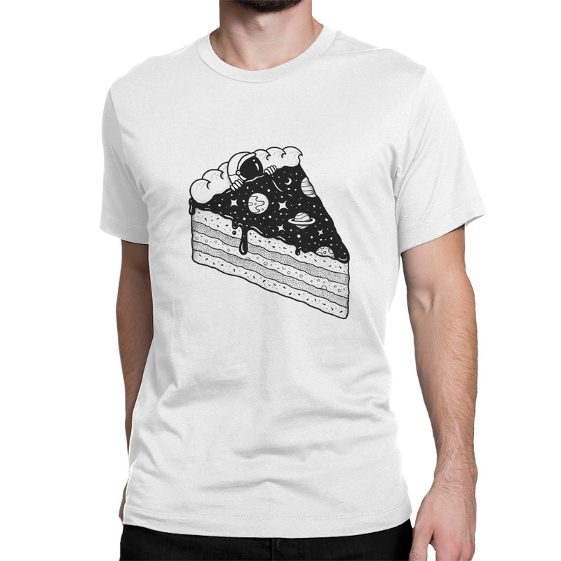 

Футболка мужская Dream Shirts Космический Пирог белая L, Белый, Космический Пирог