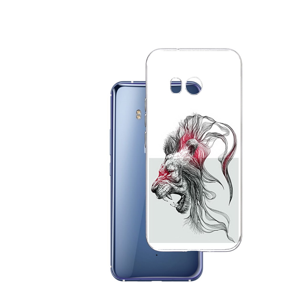 

Чехол MyPads Tocco для HTC U11 разъяренный лев, Прозрачный, Tocco