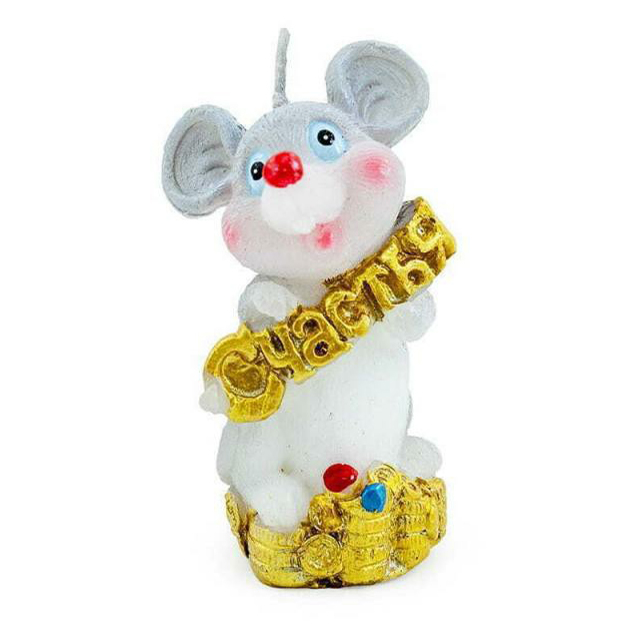 Свеча декоративная фигурная Снежное кружево в ассортименте (цвет по наличию)