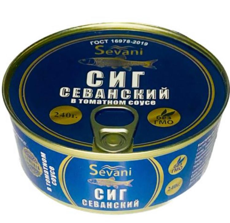 

Сиг Sevani в томатном соусе, 240 г