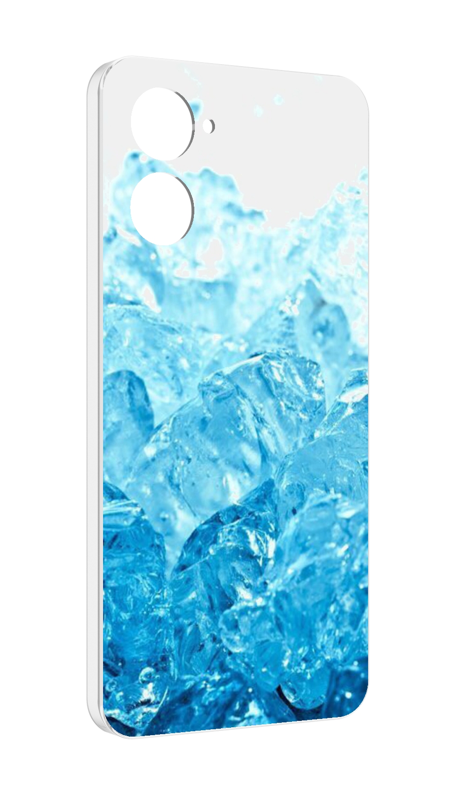 

Чехол MyPads кусочки-льда для Realme 10S противоударный, Tocco