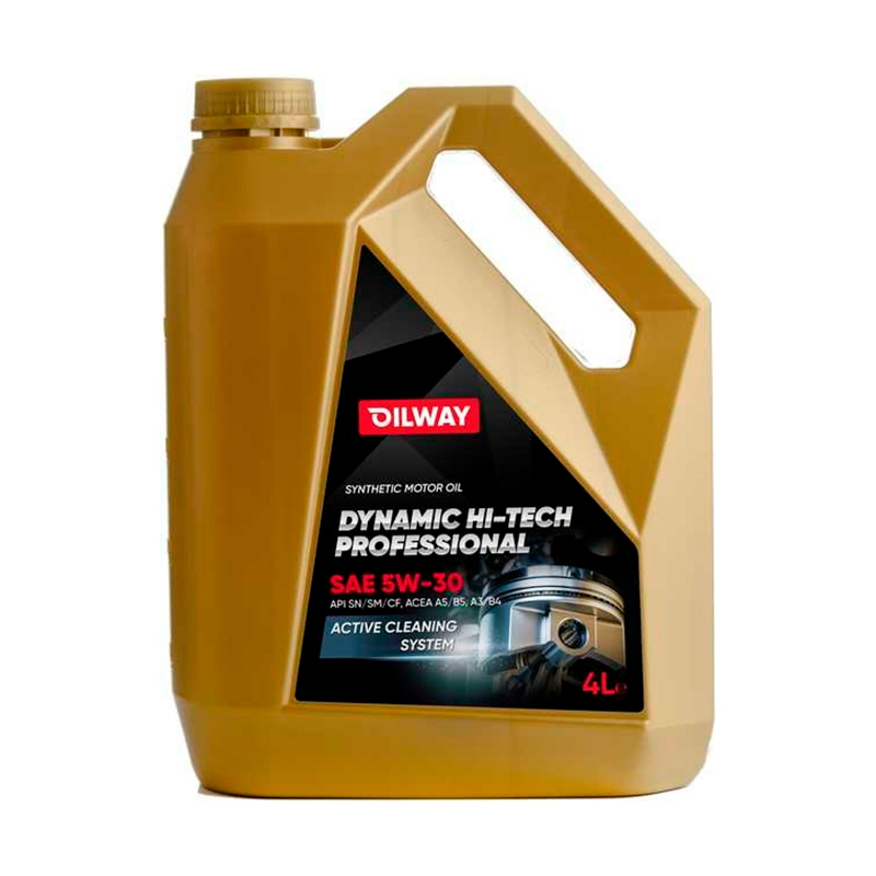 Моторное масло OilWay синтетическое Dynamic Hi-Tech Professional 5W30 API SN/CF 4л