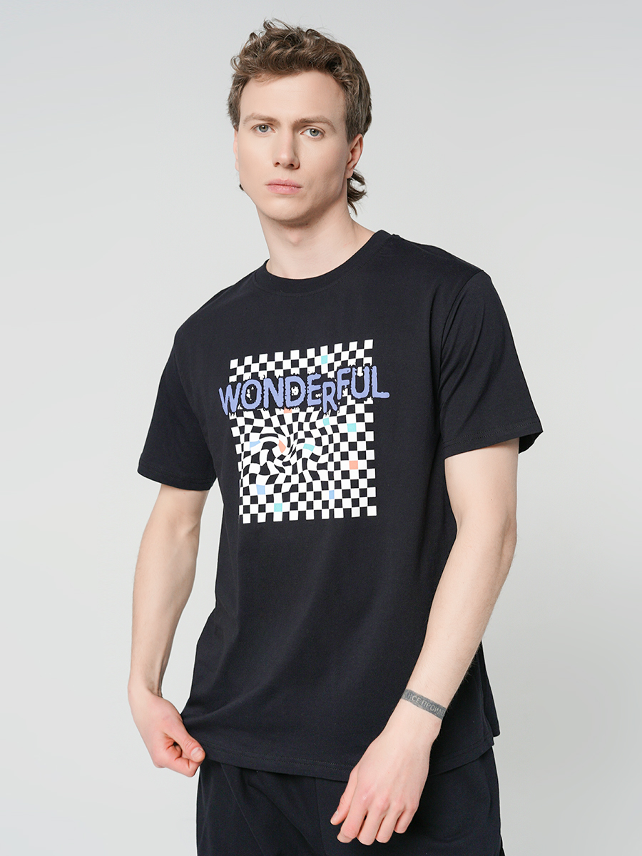 

Футболка мужская ТВОЕ 90269 черная XXL, 90269