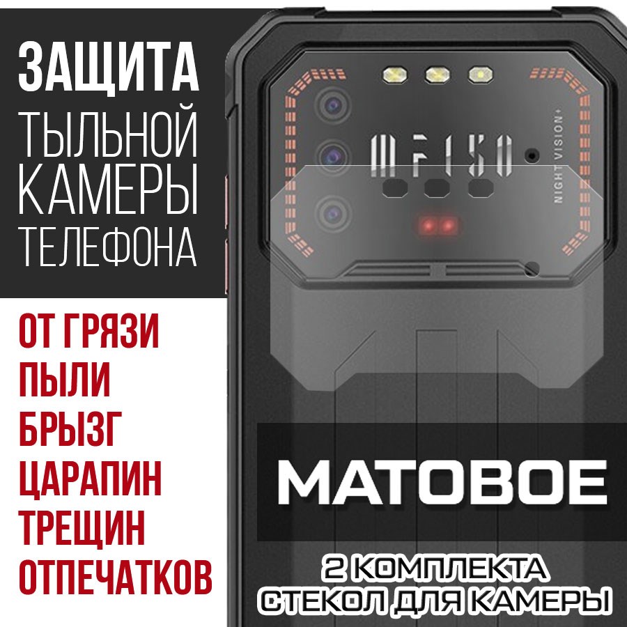 

Стекло защитное гибридное Матовое Krutoff для камеры Oukitel F150 Air1