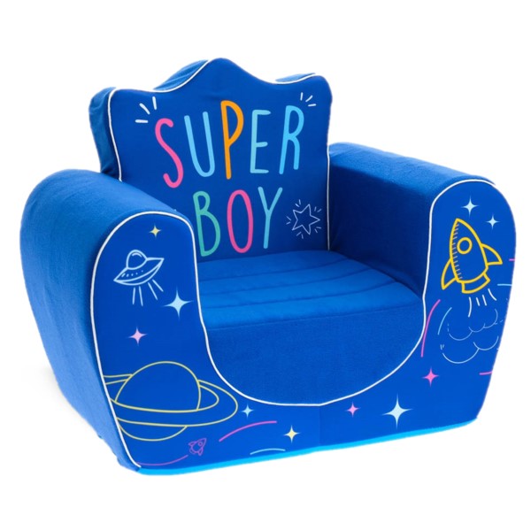 Мягкая игрушка-кресло Забияка Super Boy цвет синий 4012410