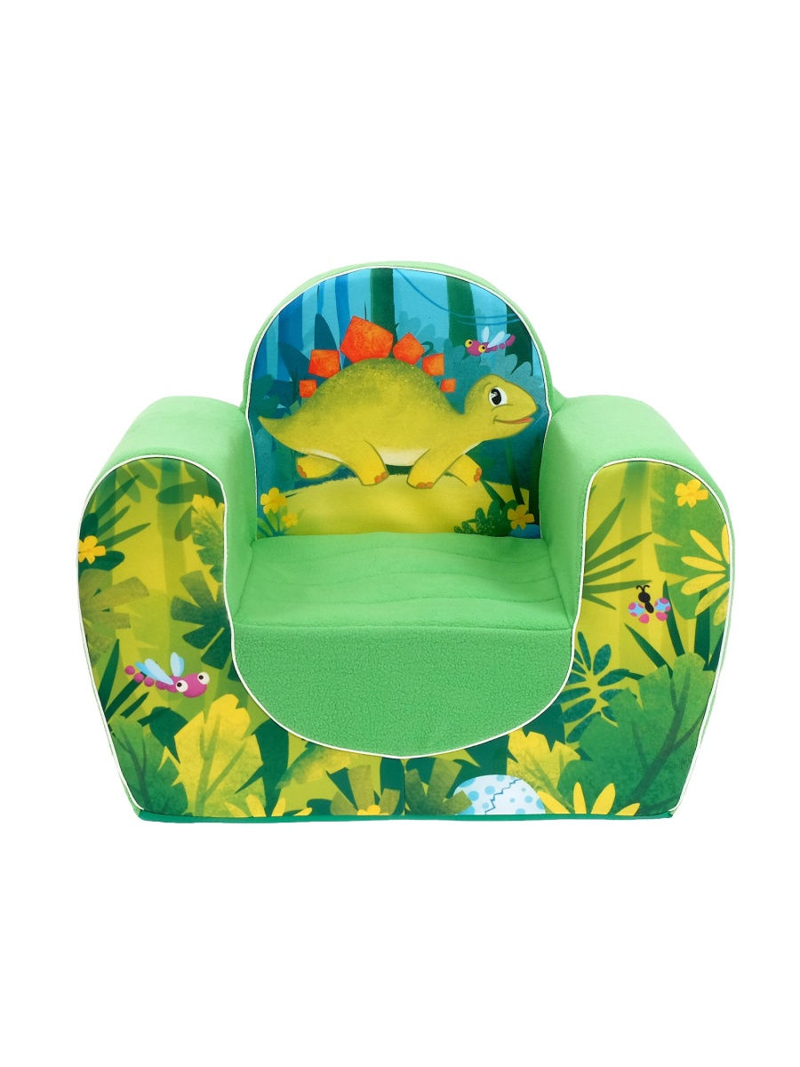 Мягкая игрушка-кресло Забияка Динозавры цвет зелёный 4413162