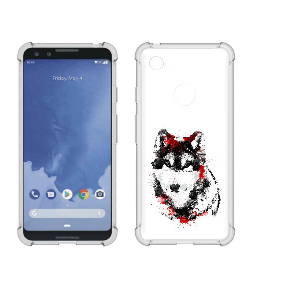 

Чехол MyPads Tocco для Google Pixel 3 кровавый волк, Прозрачный, Tocco