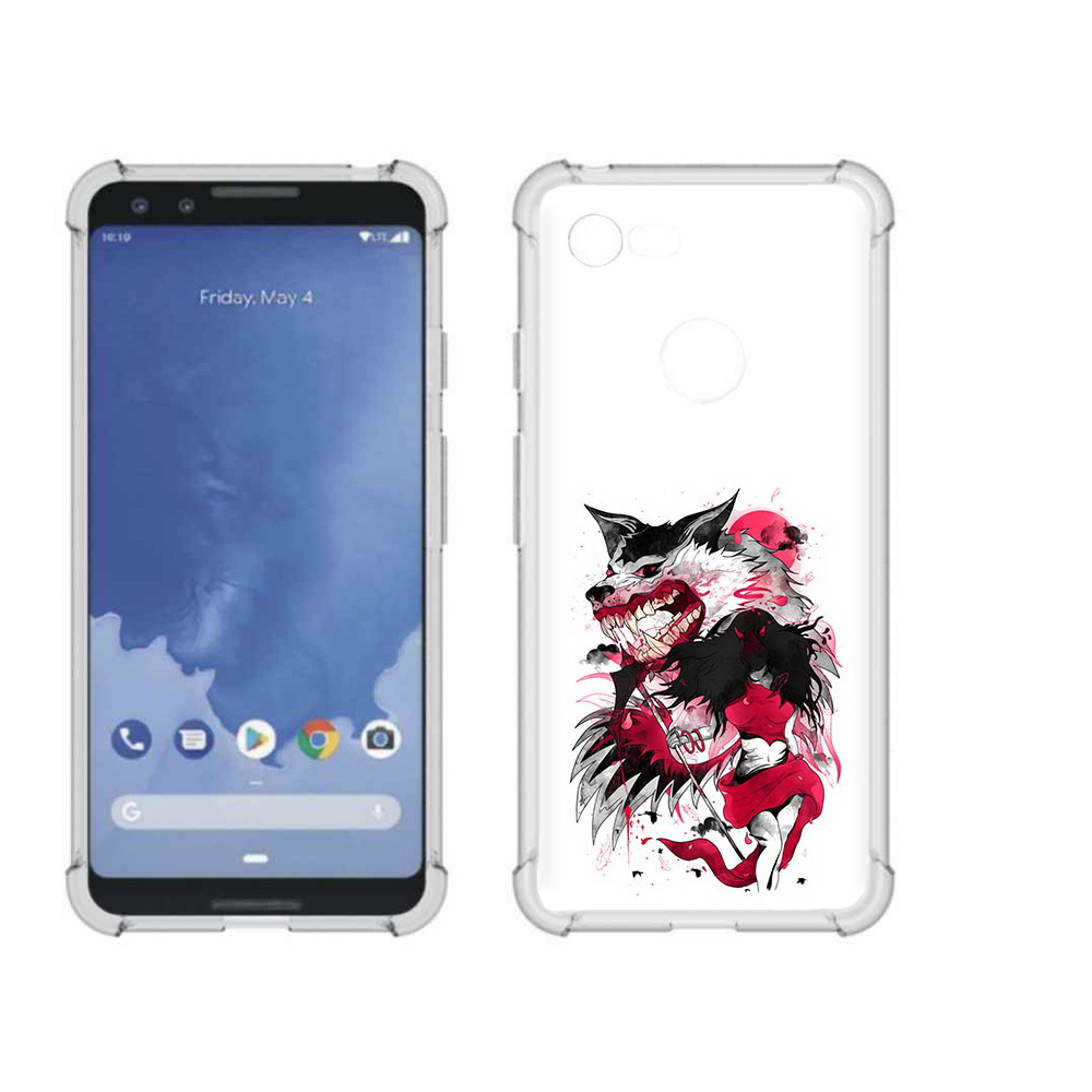 

Чехол MyPads Tocco для Google Pixel 3 красная шапочка, Прозрачный, Tocco