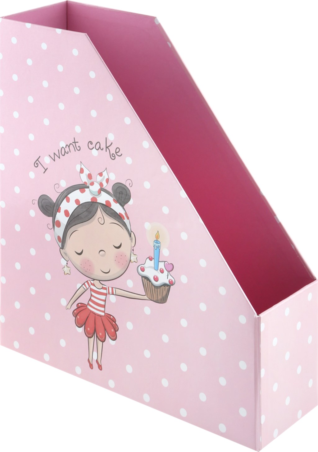 

Лоток для бумаг Лента Kids Girl вертикальная розовая