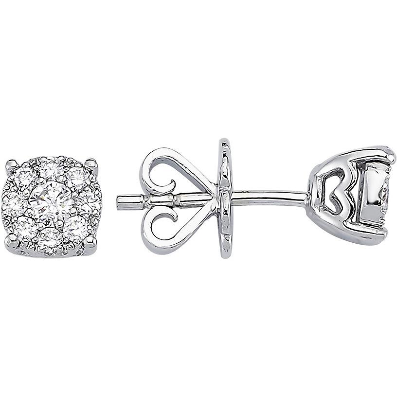 

Серьги пусеты из белого золота с бриллиантом MOSTAR JEWELLERY U02688C, U02688C