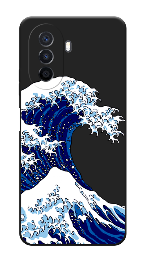 

Чехол Awog на Huawei Nova Y70/Y71 "Волна в Канагаве", Синий;белый, 6122952-1