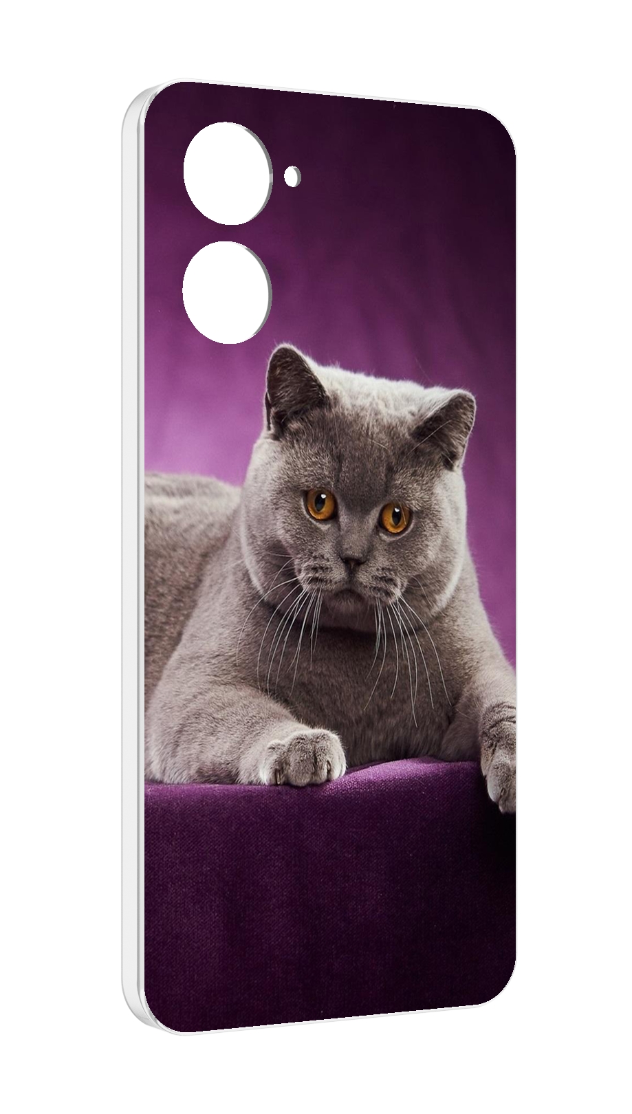 

Чехол MyPads кошка британская короткая для Realme 10S противоударный, Tocco