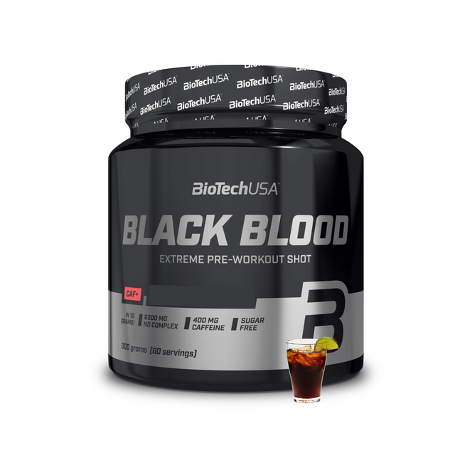 Предтренировочный комплекс BioTechUSA Black Blood CAF+ порошок 300 г, кола