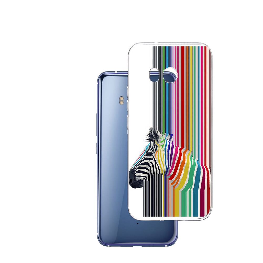 

Чехол MyPads Tocco для HTC U11 радужная зебра, Прозрачный, Tocco