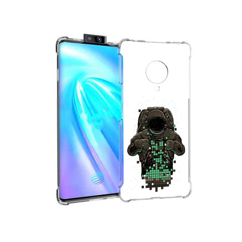 

Чехол MyPads Tocco для Vivo NEX 3 космонавт с пикселями (PT136035.381.394), Прозрачный, Tocco