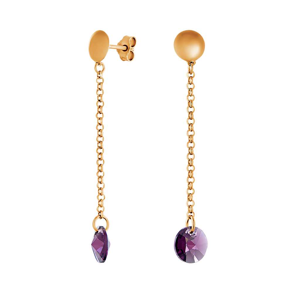 

Серьги из серебра со swarovski ЮВЕЛИР КАРАТ 2129425/9п