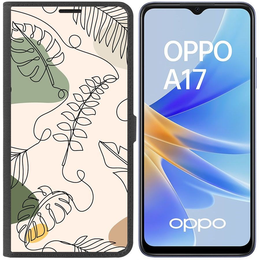 Чехол-книжка Eco Book для Oppo A17 Линия весны