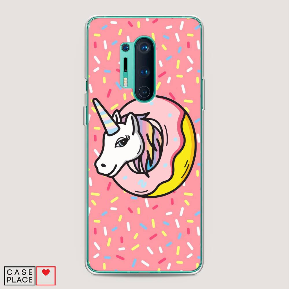

Чехол Awog на OnePlus 8 Pro / ВанПлас 8 Pro "Единорог в пончике", Розовый;желтый;белый, 151050-2