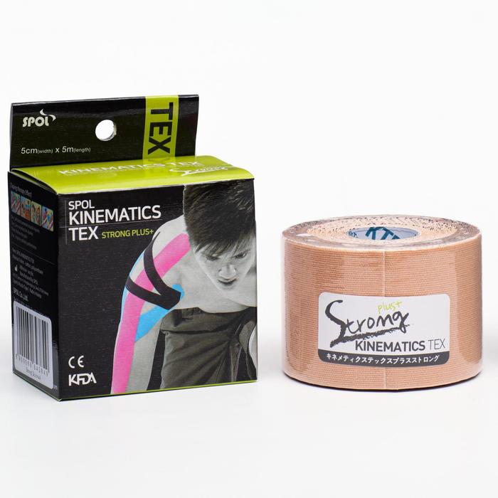 

Кинезио тейп Spol Tape Strong корейский, 5 см x 5 м, бежевый